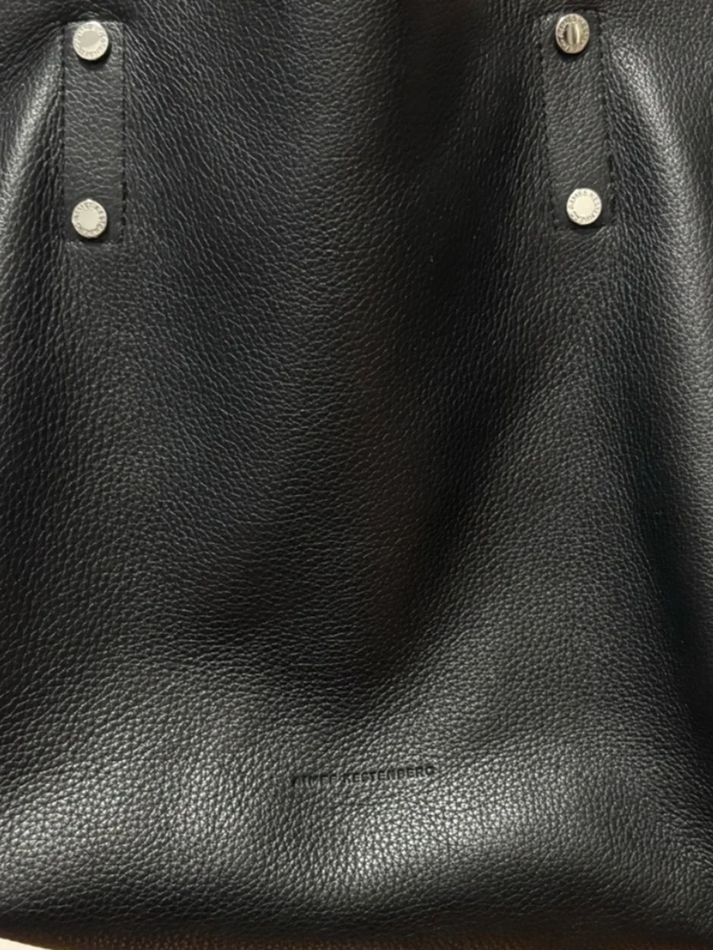 Aimee Kestenberg Manifest Tote Black Pebbled Leather Silver Hardware EUC